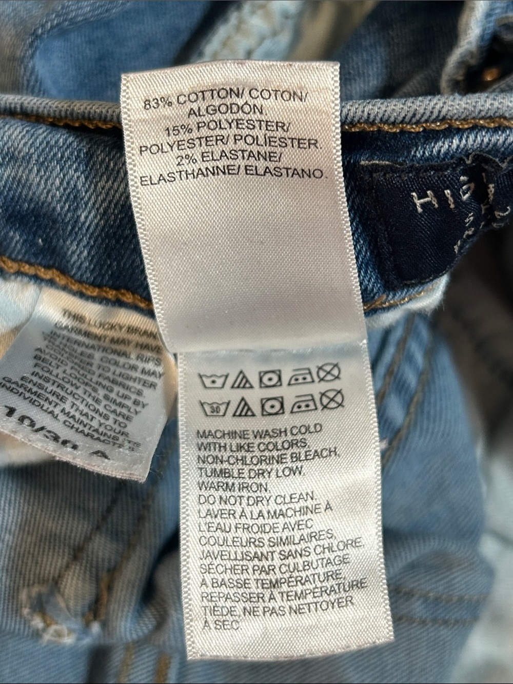 Lucky Brand Women’s Classic High-Rise Bridgette Blue Skinny Jeans Size 10/30 - Picture 6 of 7